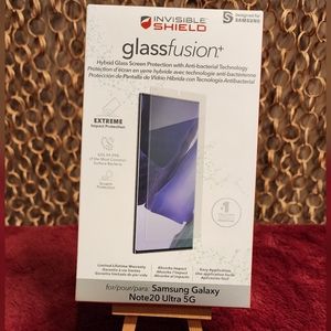 New ZAGG InvisibleShield GlassFusion Screen Protector Samsung Note20 Ultra